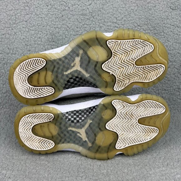 Jordan 11 Vast Grey Womens 8 Shoe Metallic Silver White Glitter Retro Mens 6.5 2 - Picture 7 of 11
